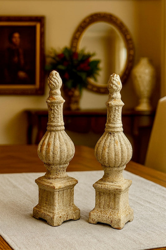 Set of Two Standing Finials