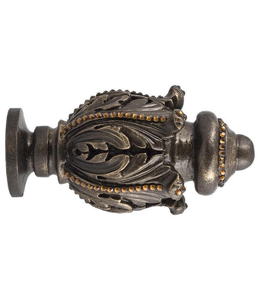 Drapery_rod_finial-corinthian-swarovski_crystals-wood_pole_finial-reilly_chance_collection