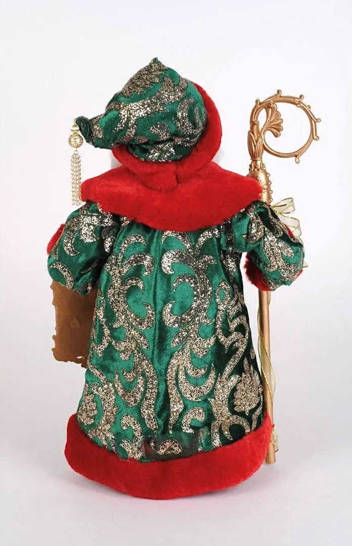 Evergreen & Crimson Santa