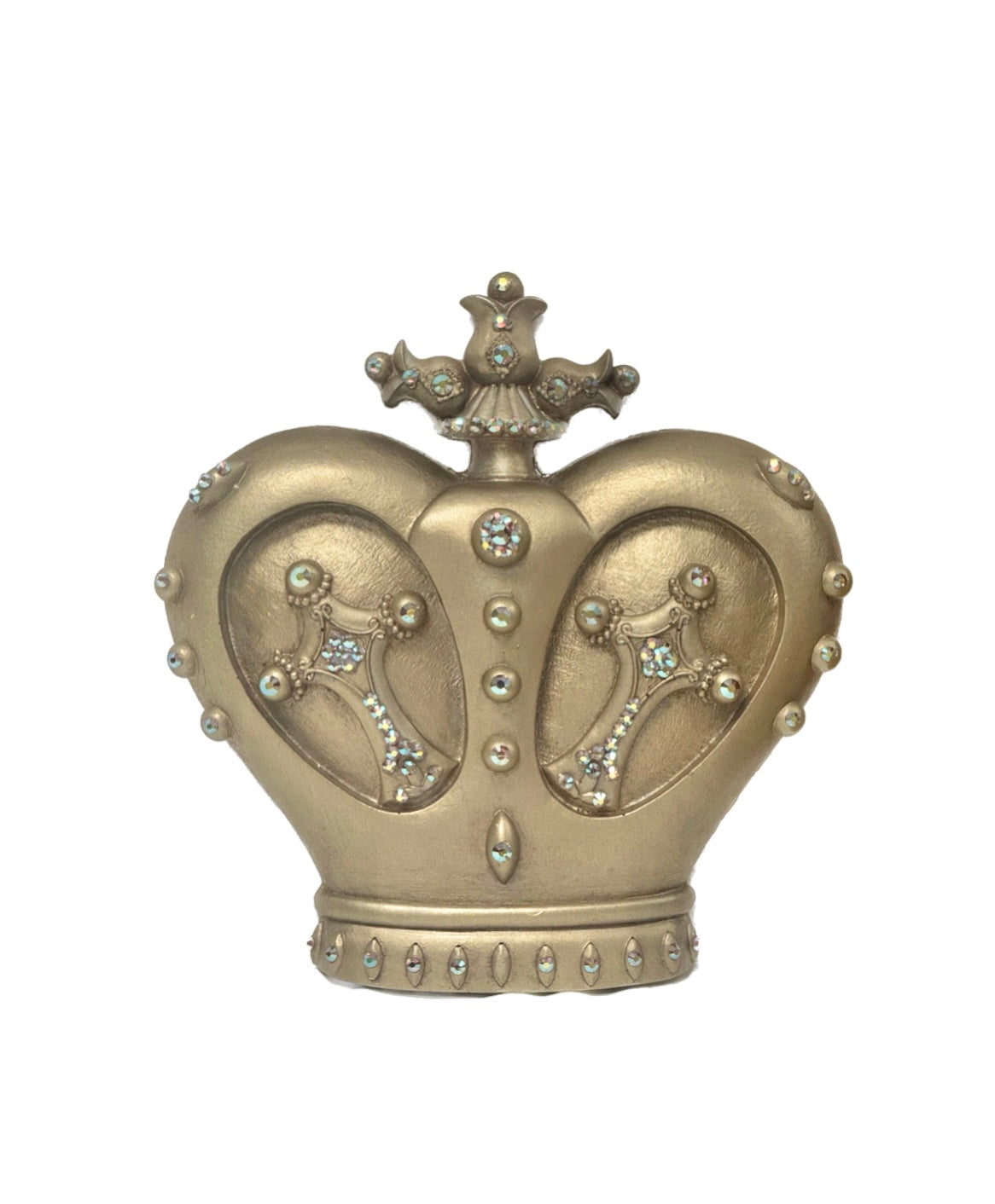 Jeweled Wall Crown Champagne Finish