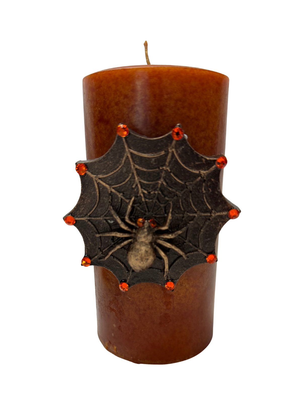 Jeweled Spiderweb Hand-Poured Candle