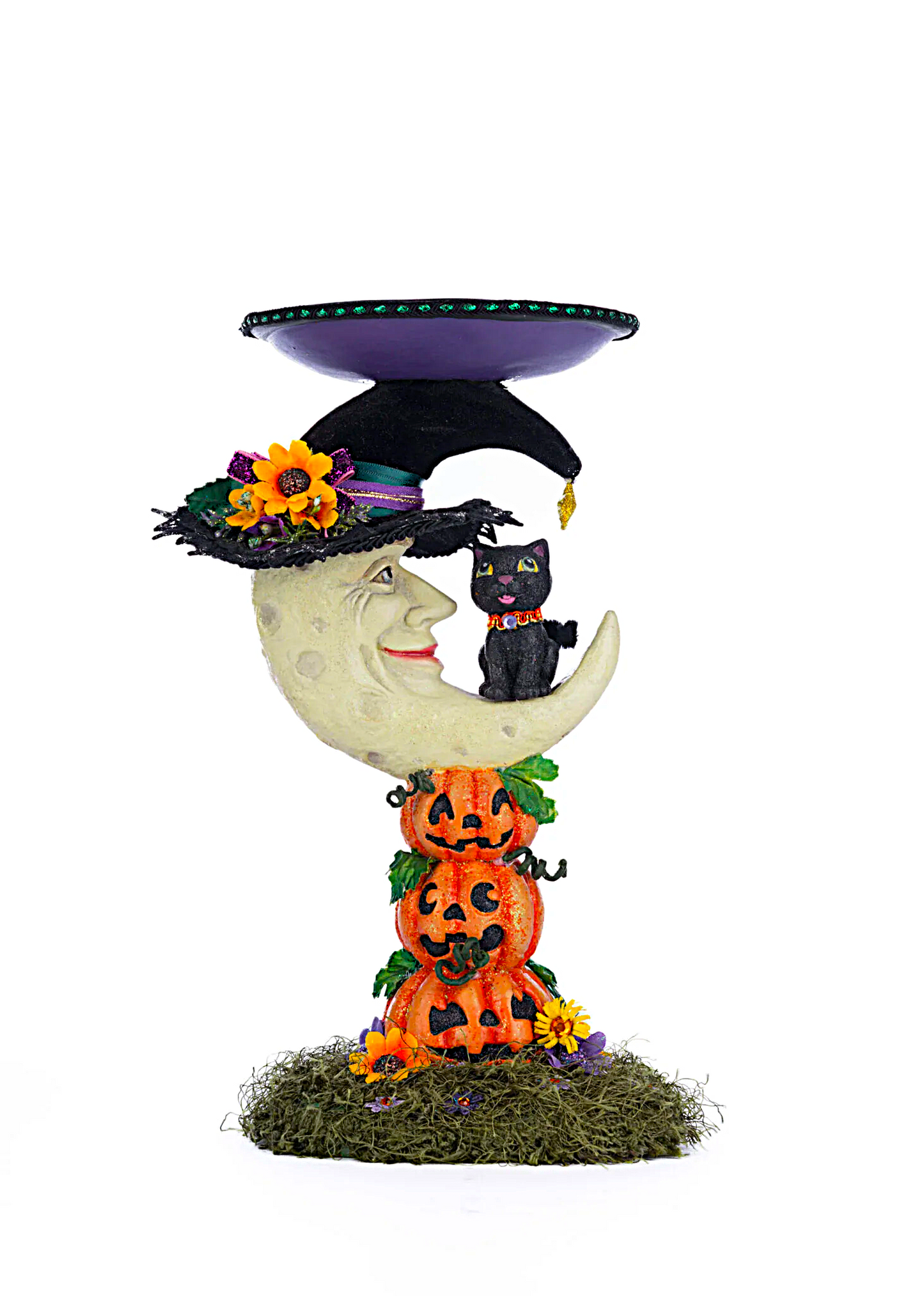 Katherine’s Collection Jacks and Cats Moon Pillar Candle Holder External Inbox