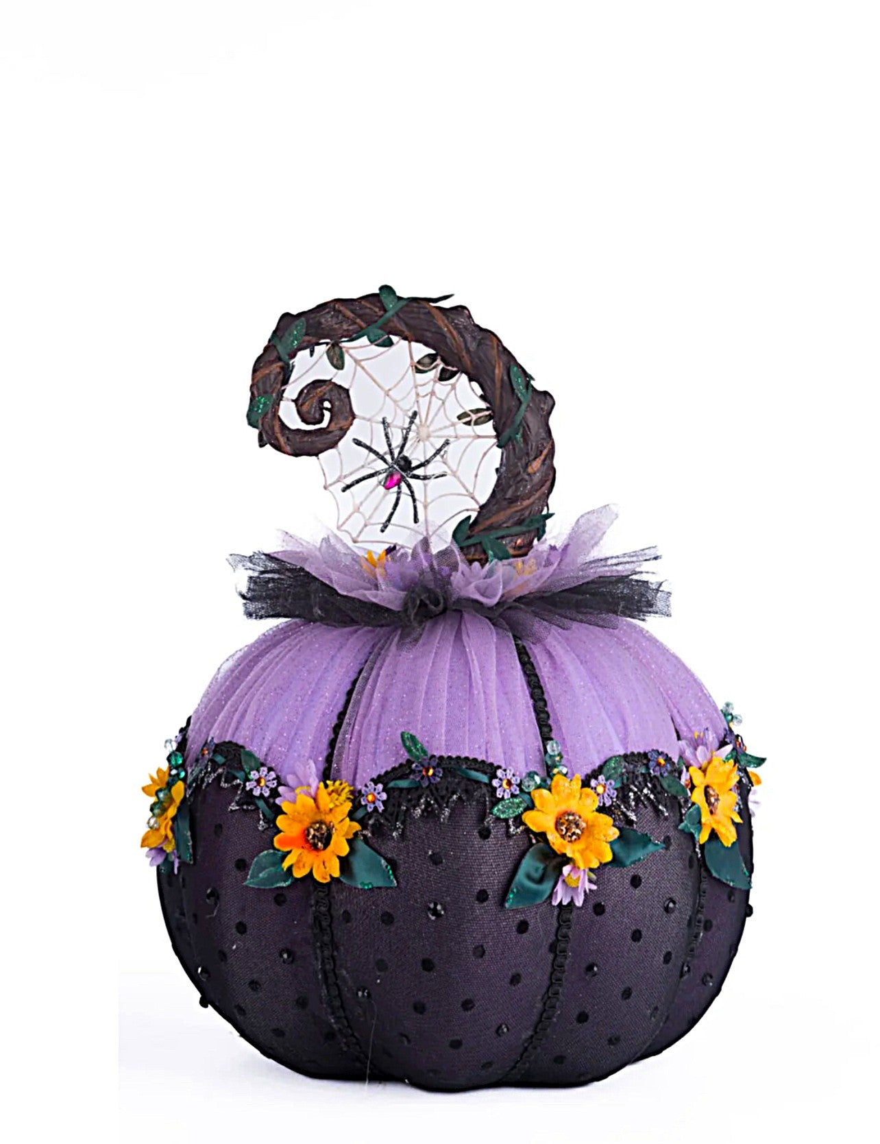 Katherine’s Collection Jacks and Cats Pumpkins Set Of 2