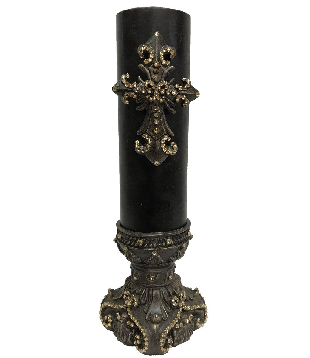 Luxury_decorative_candles-old_world_candles-candle_with_cross-jeweled_candle_bases-fancy_candles-sir_oliver's_candles-reilly_chance