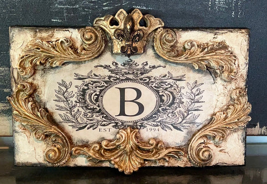 Michelle Butler Monogram Plaque