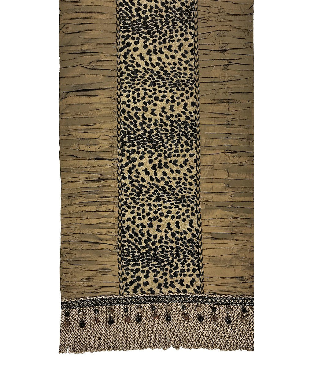 Designer Table Runner Leopard And Silk