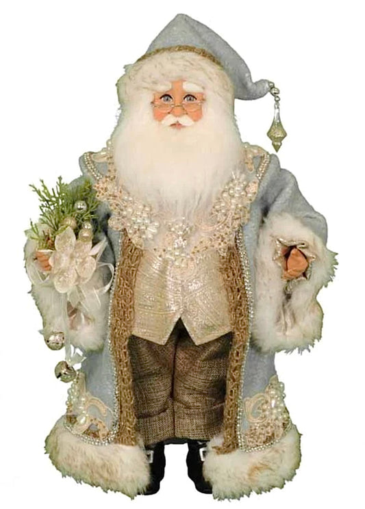 Tiffany Blue Jeweled Santa