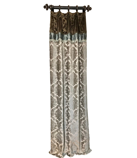 Decorative Curtain Panel Style #7 Serenity Collection Window Treatment