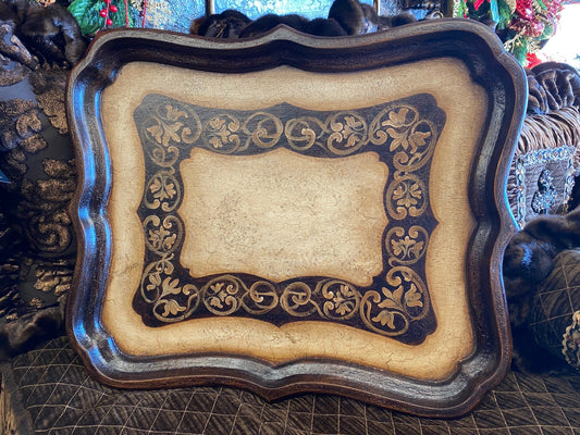 Peruvian Home Furnishings Handcrafted Decorative Wood Tray Free Shipping Reilly-Chance Decor Retail