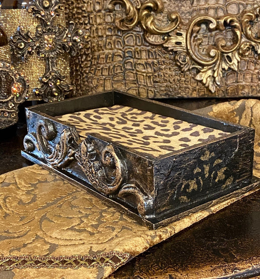 Luxury_guest_towel_holder-leopard_guest_towels-reilly_chance