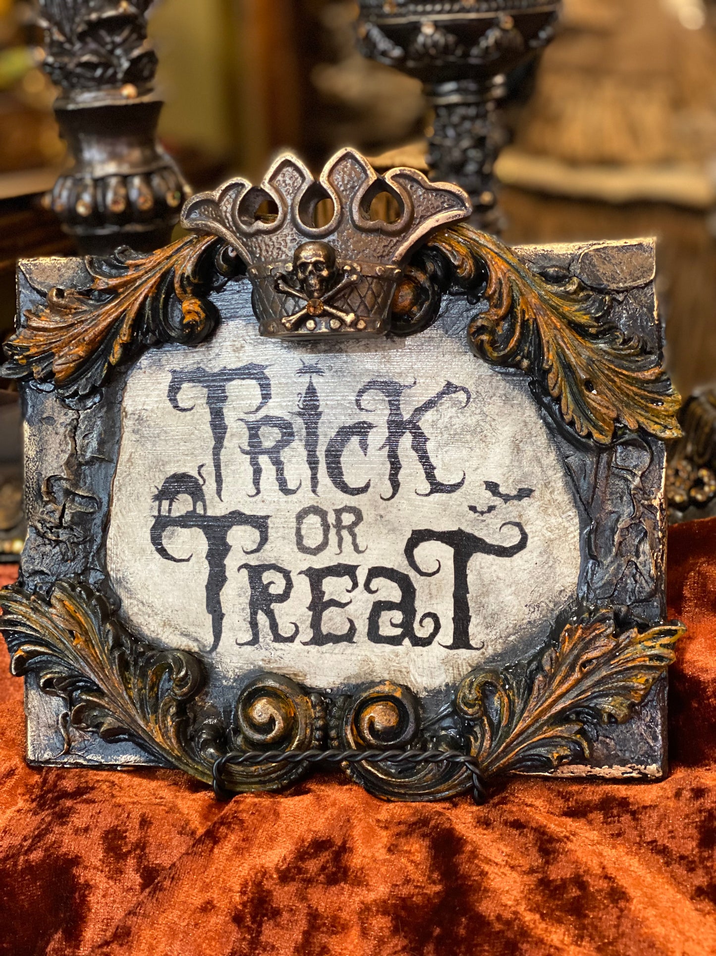 Michelle Butler Trick or Treat Plaque