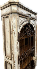 Roma Wood and Iron Armoire Display Cabinet