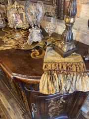 Small Luxury Bronze Silk Table Runner