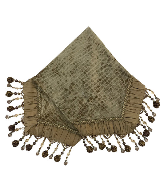 Small Luxury Table Runner Croc Pattern