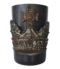 Triple_scented_decorative__brown_candle-roasted_chestnut-6x9-bronze_jeweled_crown-sir_olivers-reilly_chance_collection