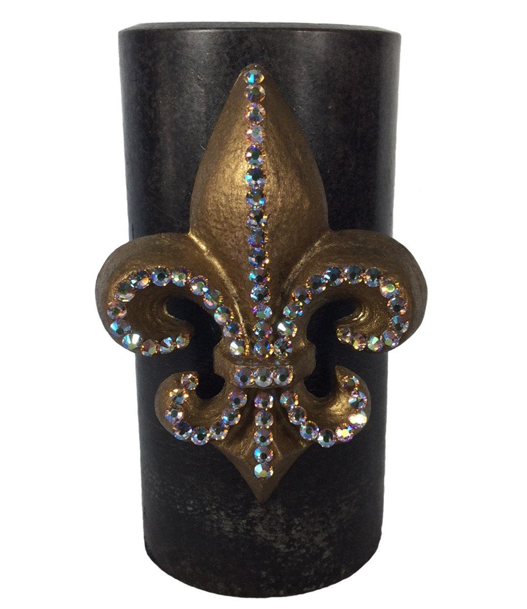 Triple_scented_decorative_candle-3x6-decorative_candles-_swarovski_jeweled-fleur_de_lis-sir_olivers-reilly_chance_collection