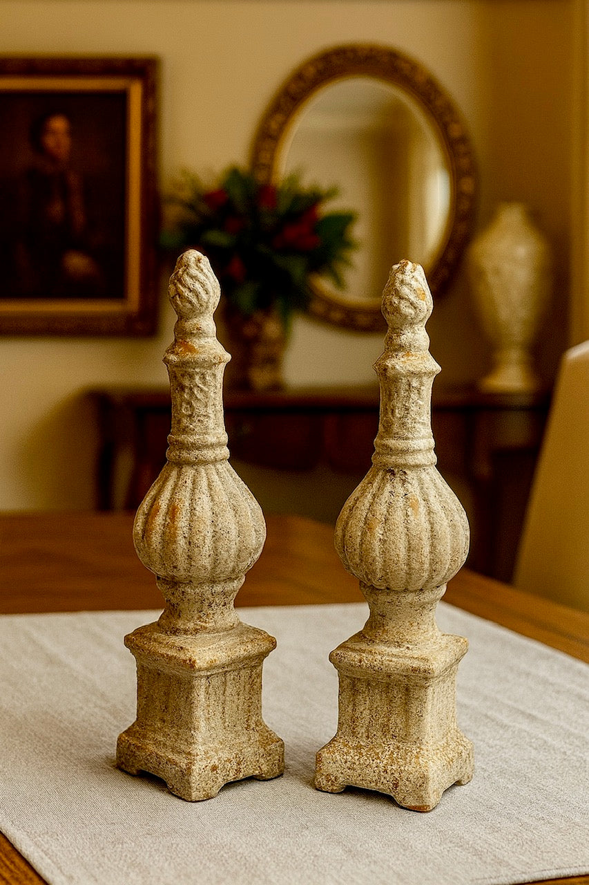 Set of Two Standing Finials