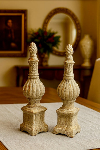 Set of Two Standing Finials