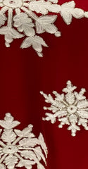 Beaded and Embroidered Snowflake Topper