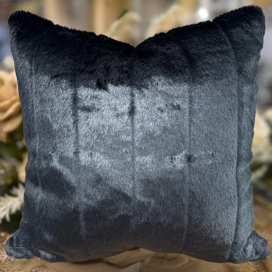 Faux Fur Luxury Throw Pillow Available in 3 Colors