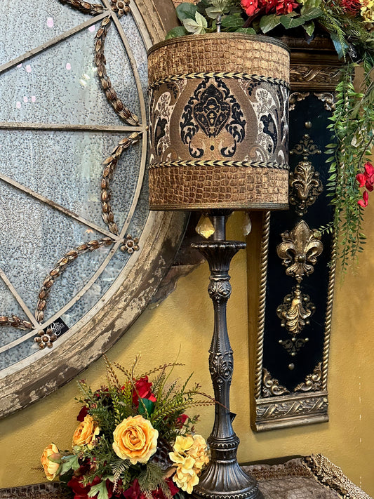 Gallery Designs Buffet Lamp with Crystals