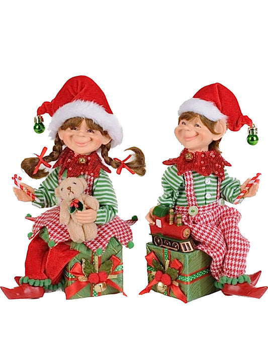 Christmas Presents Elf Set of 2