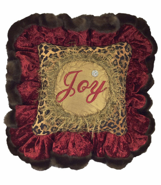 Christmas_pillow-joy-leopard_print-red_velvet-faux_mink-jeweled-reilly_chance_collection_grande