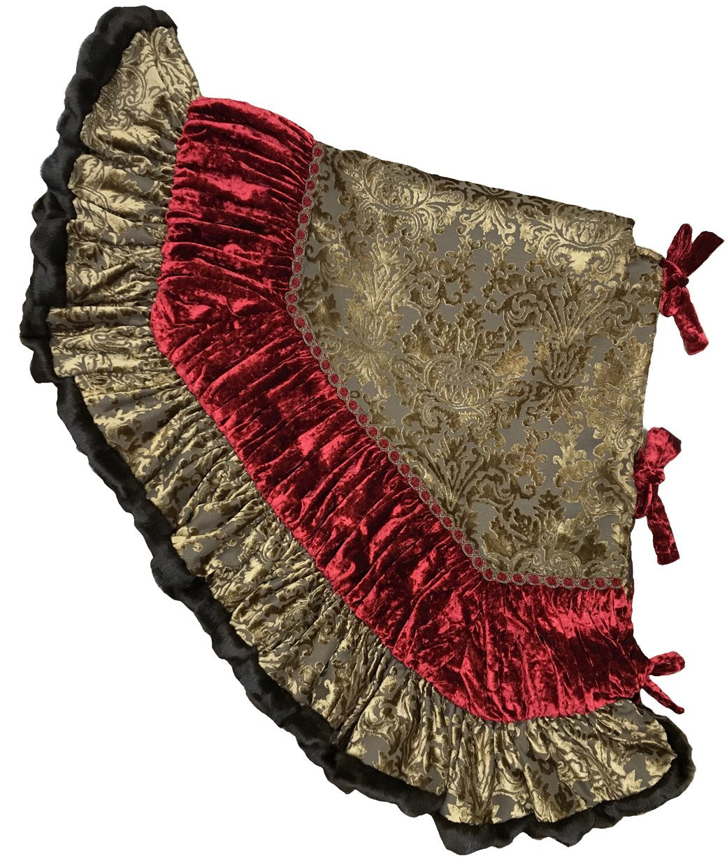 Velvet damask skirt outlet
