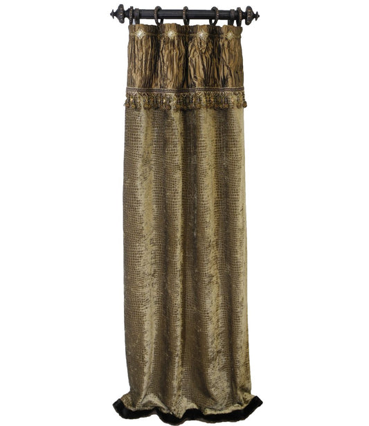 Luxury Drapery Panel Style #7 With Jeweled Embellishments Window Treatment
