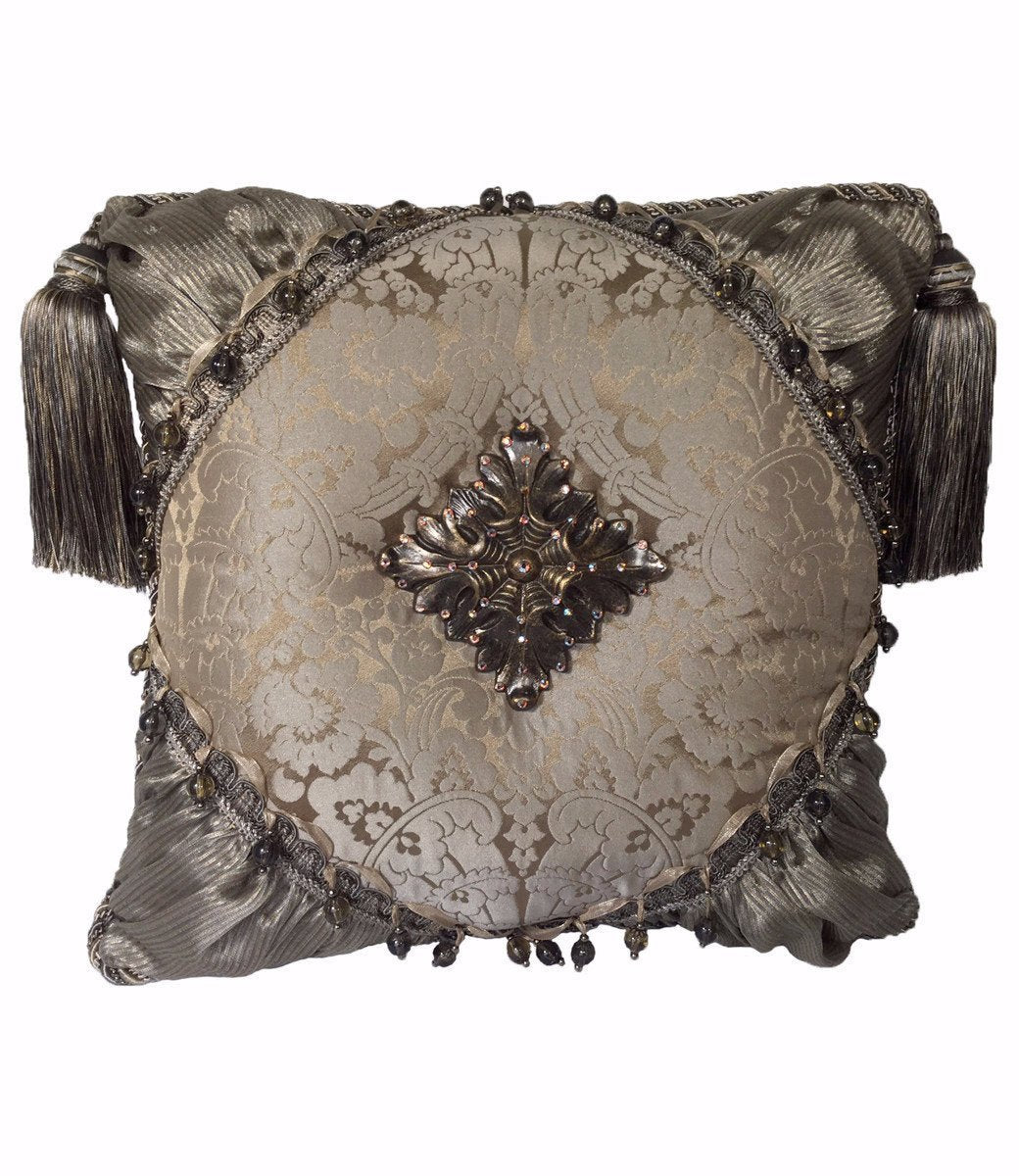 Decorative_accent_pillow-gray_damask-swarovski_crystals-medallion-tassels-reilly_chance_collection_grande