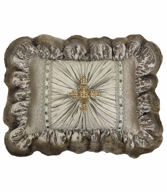 Decorative_pillow-rectangle-pieced-taupe_chenille-grey_gecko-beads-reilly_chance_collection_grande