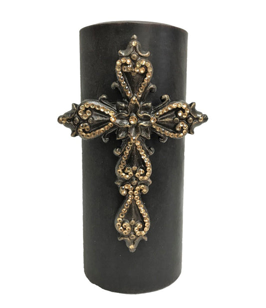 Decorative_candles-4x9_Jeweled_cross_candle-old_world_decor-triple_scented_candles-fancy_candles-reilly_chance