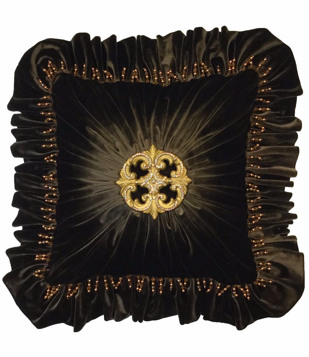 Decorative_pillow-throw_pillow-accent_pillow-dark_chocolate_velvet_pillow-jeweled_pillow-old_world_decor-reilly_chance_collection