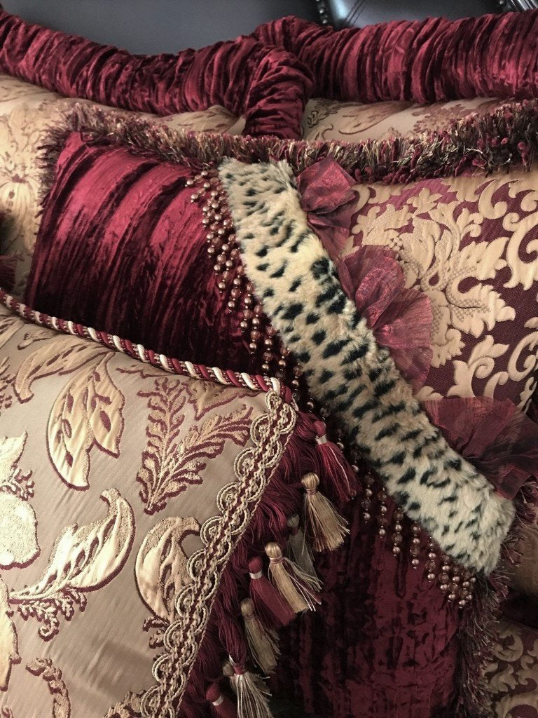 Designer_bedding-luxury_bedding-burgundy-gold-fleur_de_lis-swarovski_crystals-over_sized_bed_sets-reilly_chance_collection_grande