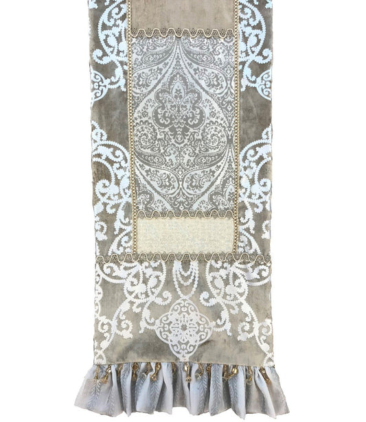 Designer_table_runner-Luxury_table_runner-Glam_decor-silver_table_runner-decorative_table_runner-high_end_table_runner-reilly_chance