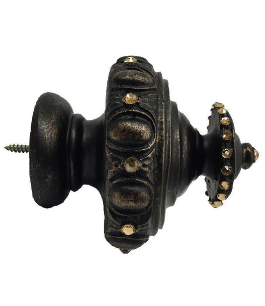 Drapery_rod_finial_jeweled-sussex-wood_pole_finial-reilly_chance_collection