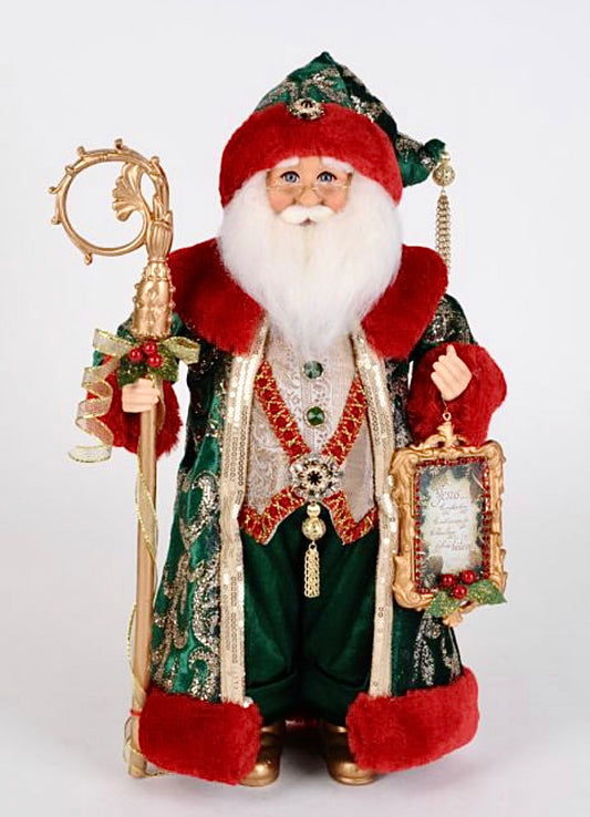 Evergreen & Crimson Santa