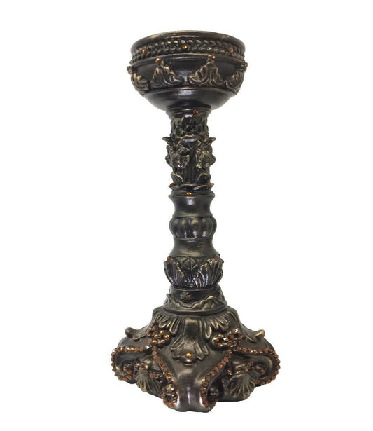 Decorative Candle 3X12 Base With Swarovski Crystals Bases