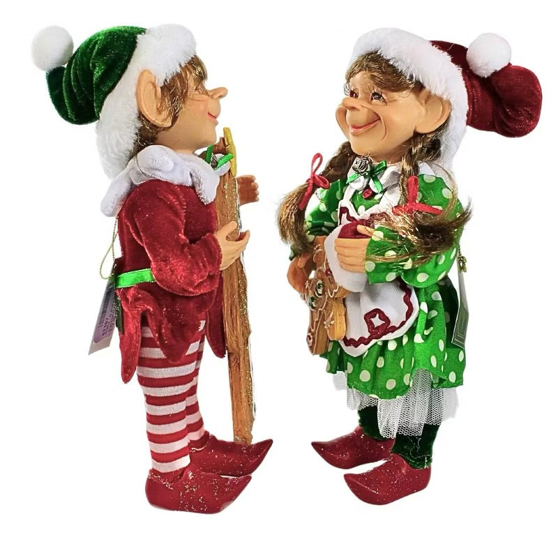 Gingerbread Elf Set of 2