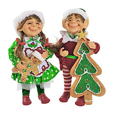 Gingerbread Elf Set of 2