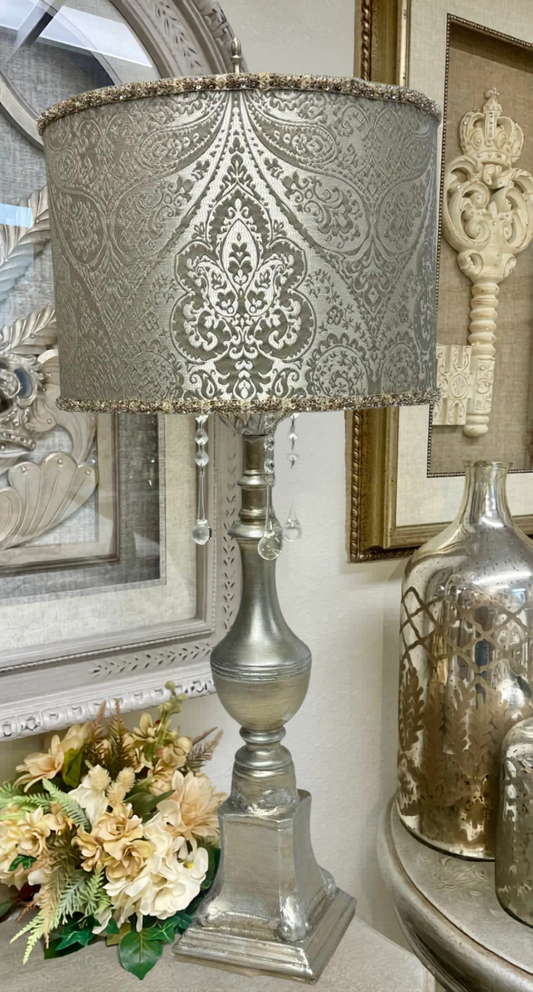 Glam Style Empress Accent Lamp with Crystals