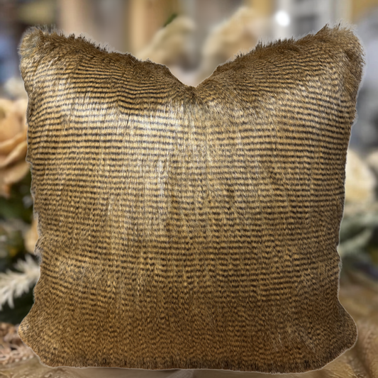 Faux Fur Luxury Throw Pillow Available in 3 Colors