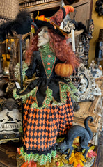 Wendy's Fall Trail Fancy Witch with Crow