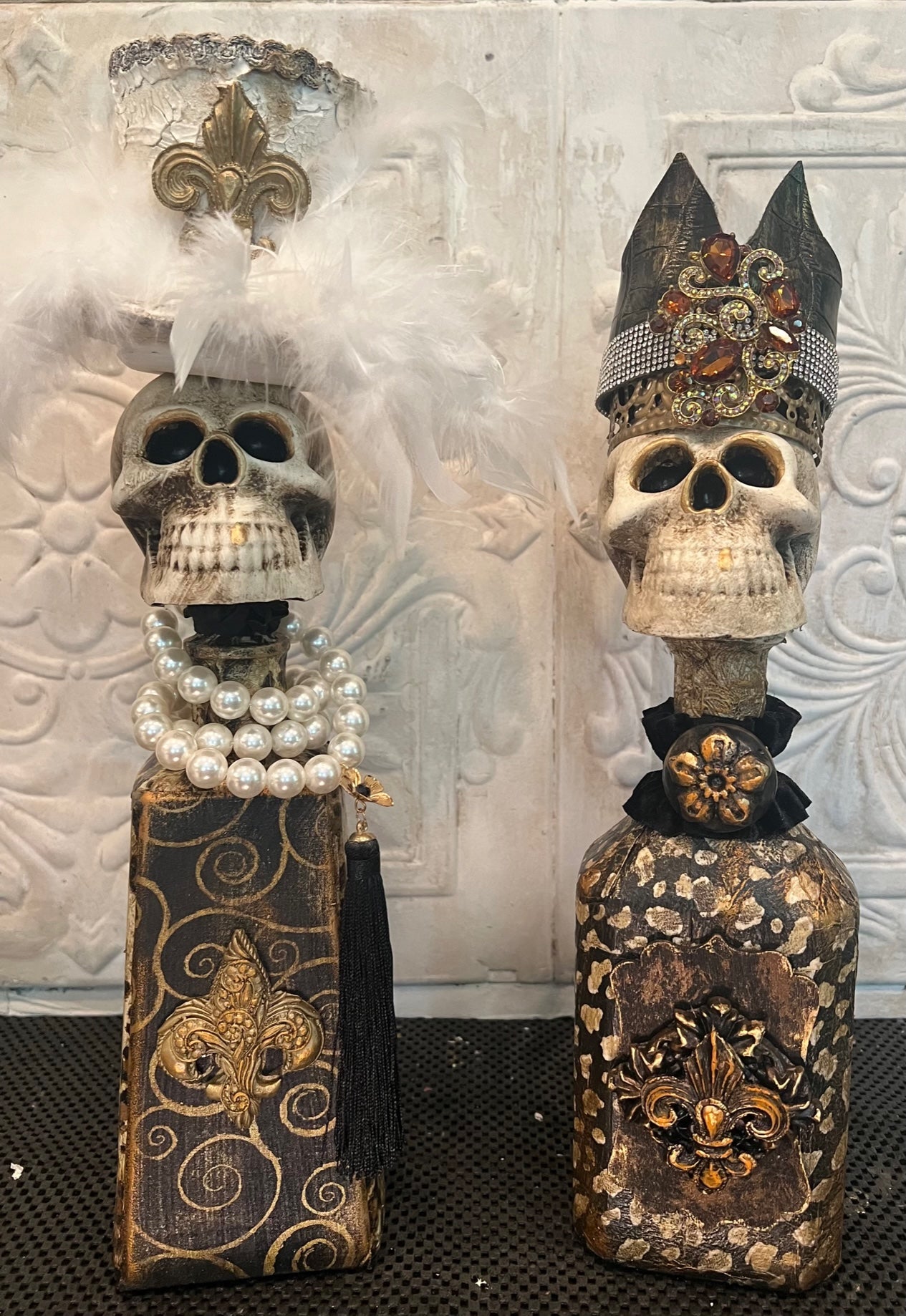 Michelle Butler Halloween Skull Bottles LIMITED
