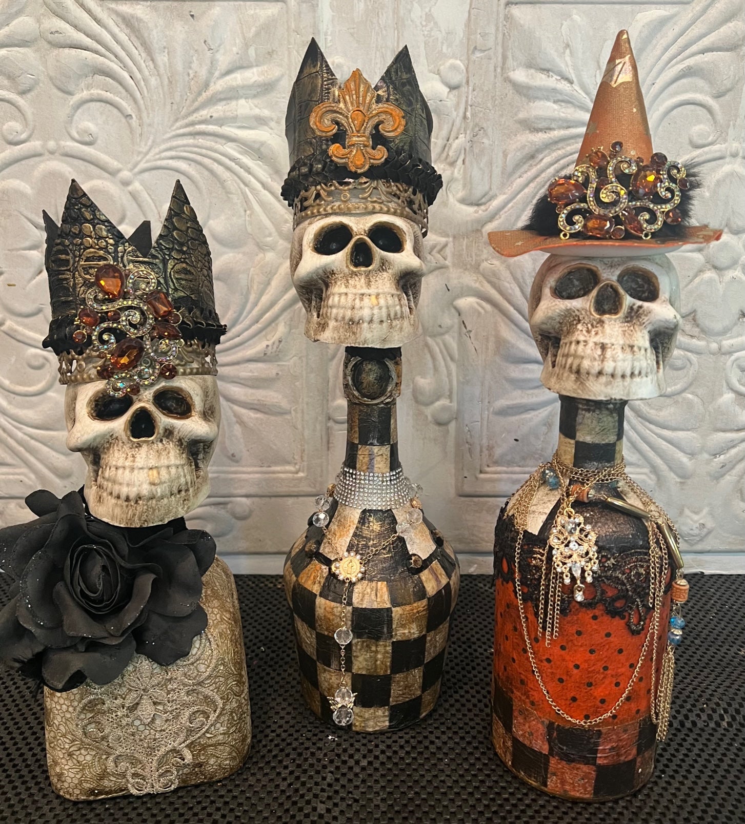 Michelle Butler Halloween Skull Bottles LIMITED