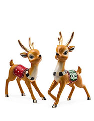 MacKenzie-Childs Granny Kitsch Tabletop Deer Set of 2