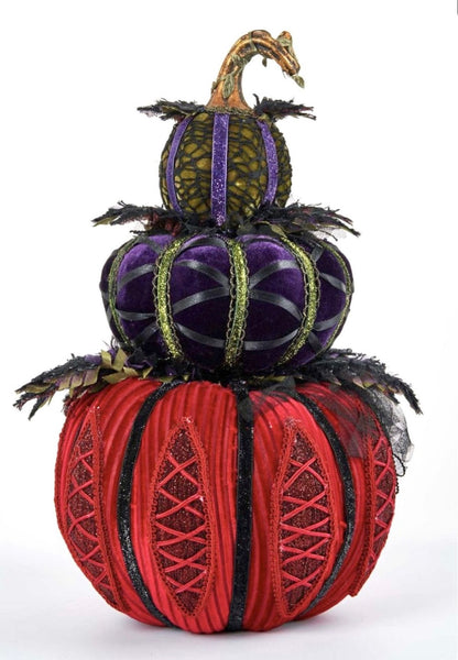 Katherine's Collection Which Way to Witchville Pumpkin Stack