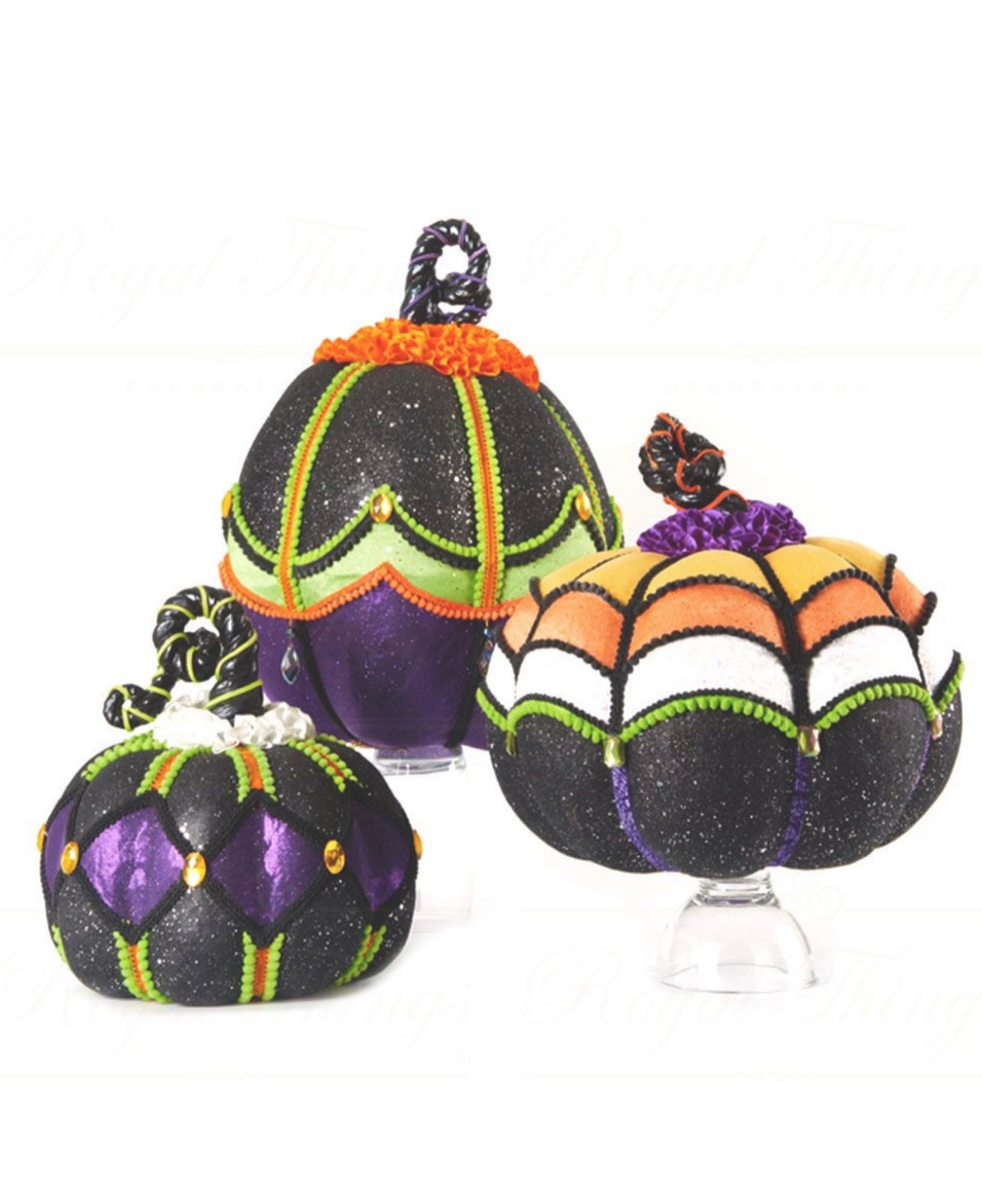 Katherine's Collection Disturbing Delights Pumpkins Set of 3