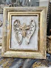 Michelle Butler Framed Angel Wings with Cross Limited