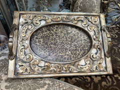 Michelle Butler Decorative Leopard Serving Tray Large Limited